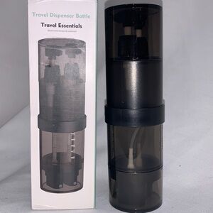 Chaya Smoky Black Travel Dispenser Bottle - Dual Pump Stackable
